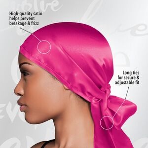 (FREE W/PURCHASE) Silky Fuschia Pink Satin Wrap Scarf - One Size